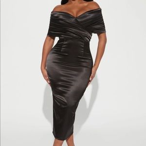Satin Midi Dress